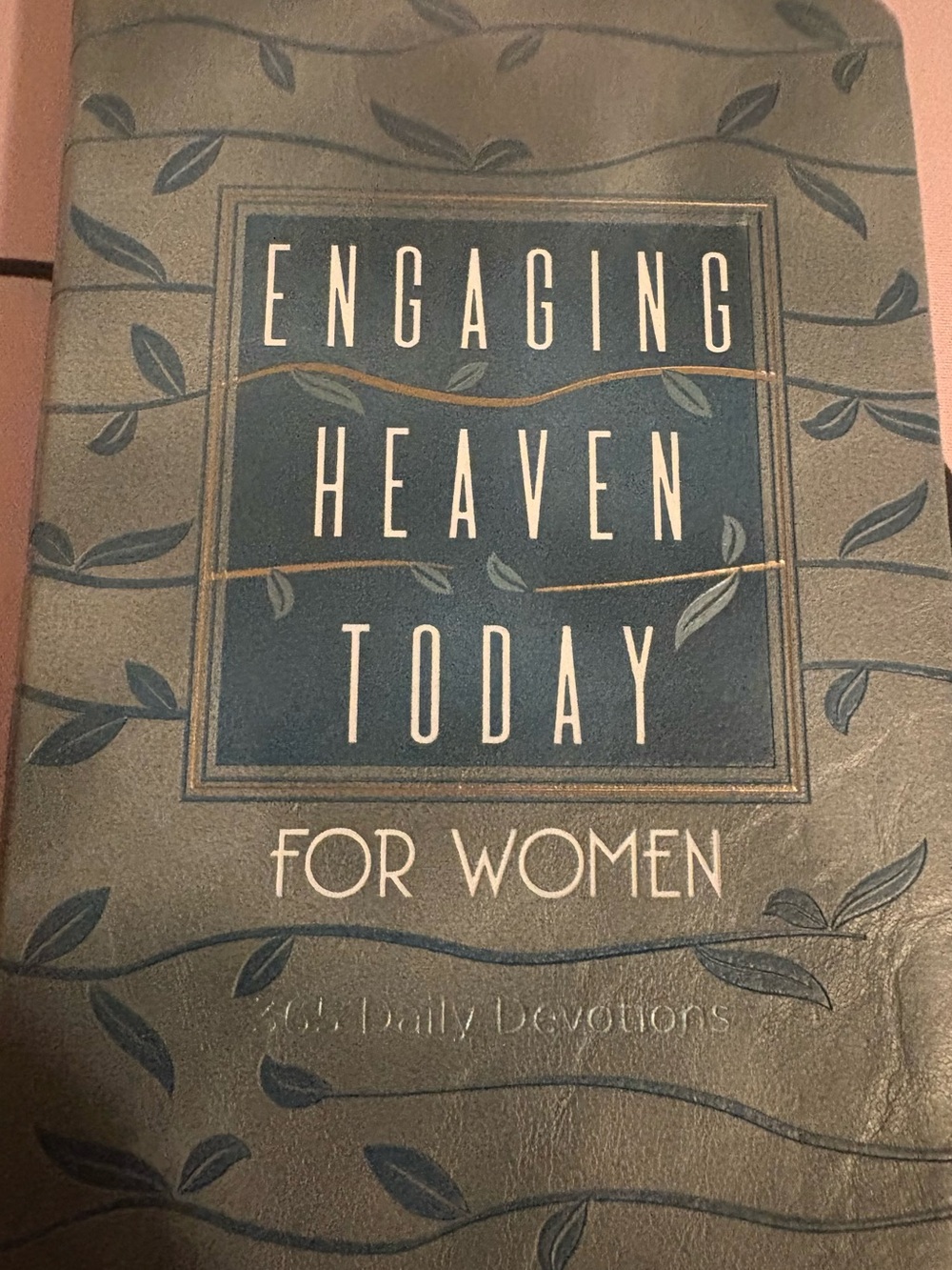Engaging Heaven Today For Women - Navy & Gray Leatherette Journal